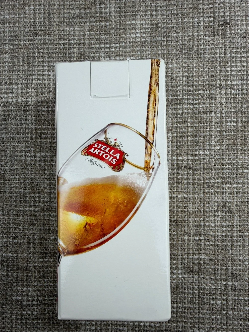 Stella Artois Gold-Rim Chalice Glass - Clear